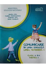 Copertă produs English with Nino. Comunicare &icirc;n limba engleză. Limba modernă 1. Manual pentru Clasa a II-a, Partea I (+ CD)