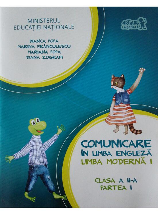 Copertă produs English with Nino. Comunicare &icirc;n limba engleză. Limba modernă 1. Manual pentru Clasa a II-a, Partea I (+ CD) - gallery big 1
