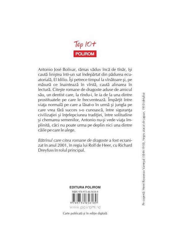 Copertă produs Bătr&icirc;nul care citea romane de dragoste (Top 10+) - gallery big 2