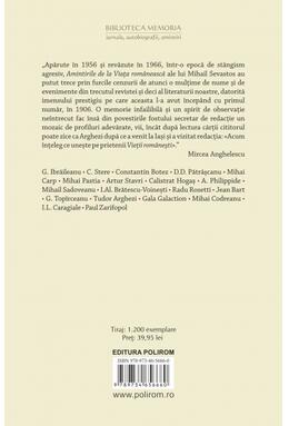 Copertă produs Amintiri de la Viața românească