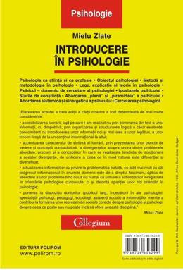 Copertă produs Introducere în psihologie