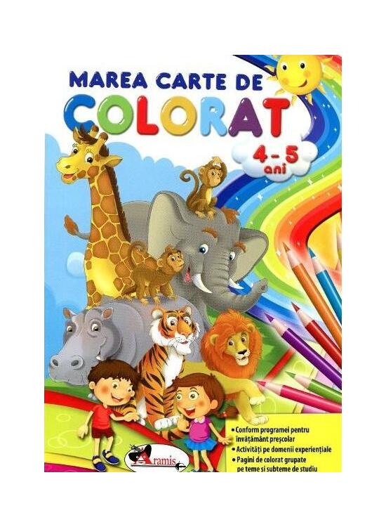 Copertă produs Marea carte de colorat (4-5 ani) - gallery big 1