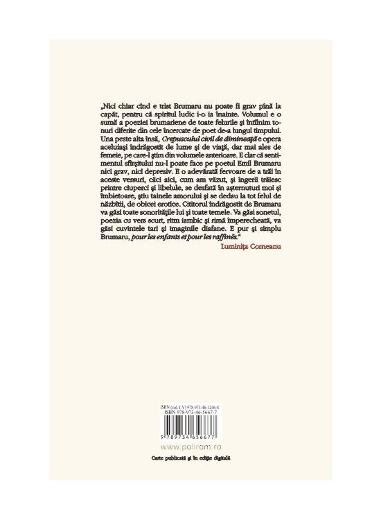 Copertă produs Opere V. Crepusculul civil de dimineaţă - gallery big 2