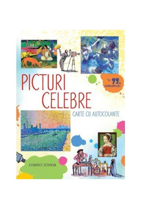 Copertă produs Picturi celebre. Enciclopedie cu autocolante