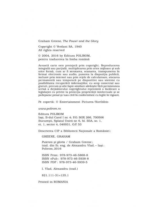 Copertă produs Puterea şi gloria (Top 10+) - gallery big 4