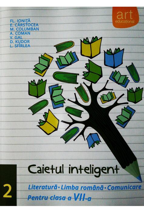 Copertă produs Caietul inteligent. Literatură, limba rom&acirc;nă, comunicare. Pentru clasa a VII-a. Semestrul II