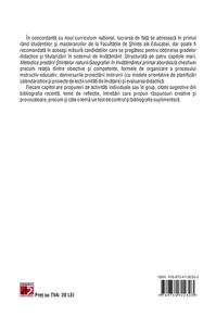 Copertă produs Metodica predării Științelor Naturii / Geografiei în 
învățământul primar