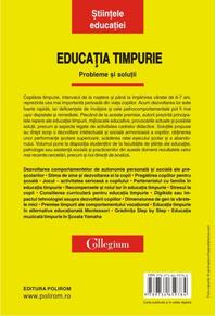 Copertă produs Educaţia timpurie. Probleme şi soluţii