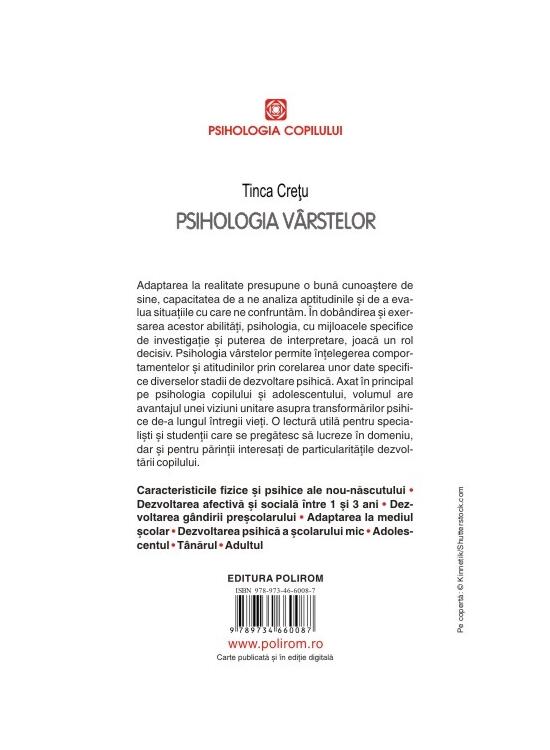 Copertă produs Psihologia v&acirc;rstelor - gallery big 2