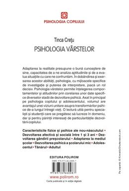 Copertă produs Psihologia v&acirc;rstelor