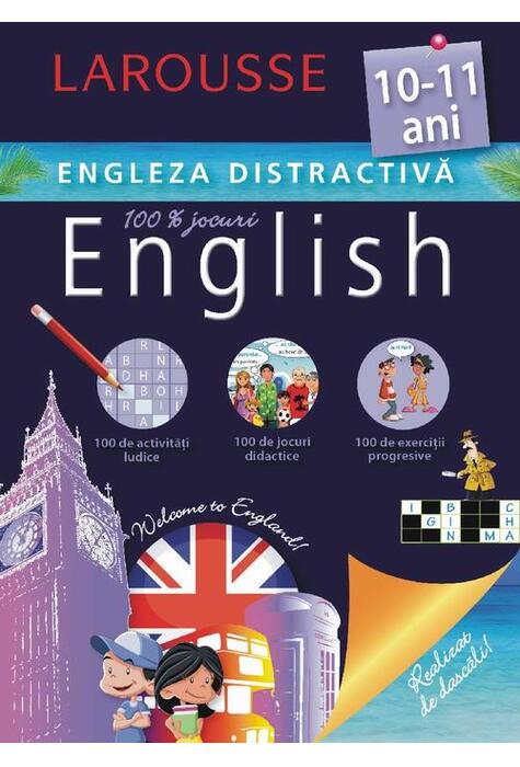 Copertă produs Larousse. Engleza distractivă 10-11 ani