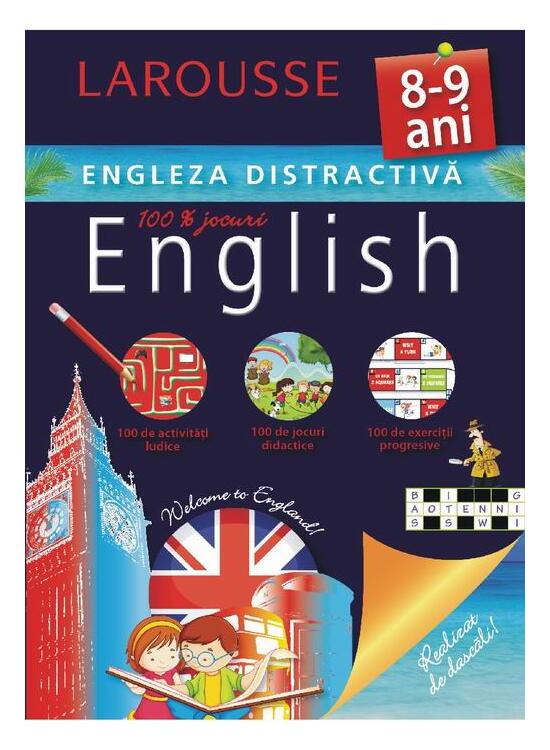 Copertă produs Larousse. Engleza distractivă 8-9 ani - gallery big 1