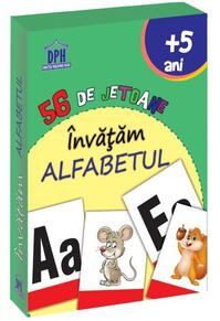 Copertă produs &Icirc;nvățăm alfabetul - 56 de jetoane