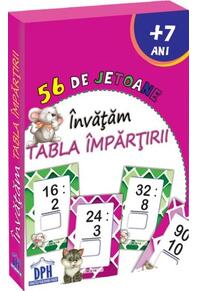Copertă produs &Icirc;nvățăm tabla &icirc;mpărțirii - 56 de jetoane
