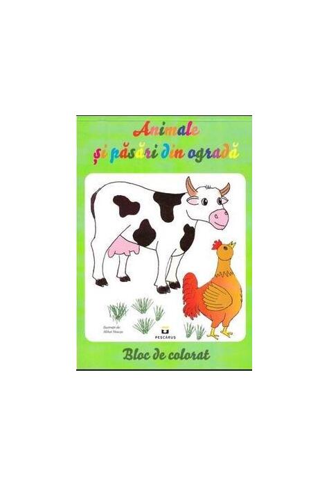 Copertă produs Animale şi păsări din ogradă - Bloc de colorat