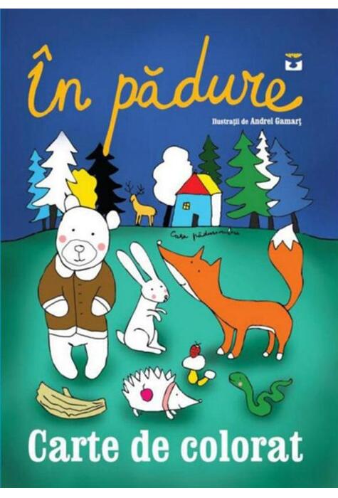 Copertă produs În pădure. Carte de colorat