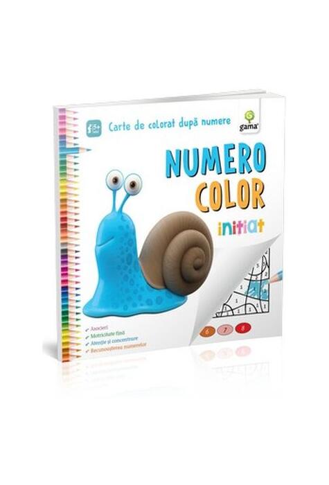 Copertă produs NumeroColor Inițiat. Carte de colorat după numere