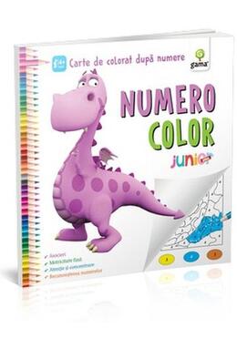 Copertă produs NumeroColor Junior Plus. Carte de colorat după numere