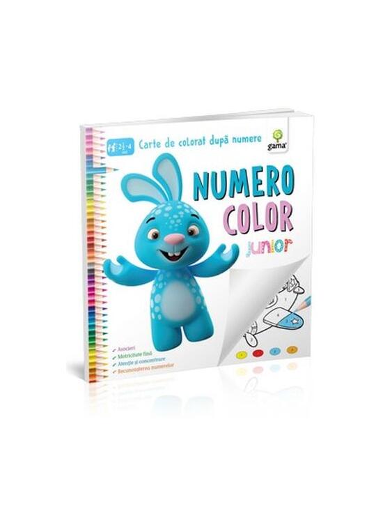 Copertă produs NumeroColor Junior. Carte de colorat după numere - gallery big 1