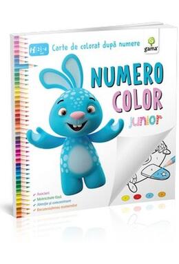 Copertă produs NumeroColor Junior. Carte de colorat după numere