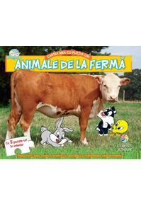 Copertă produs Animale de la fermă. Cartea mea cu puzzle-uri. Baby Looney Tunes