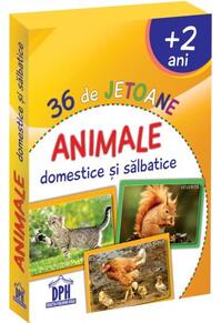 Copertă produs 36 de jetoane. Animale domestice și sălbatice