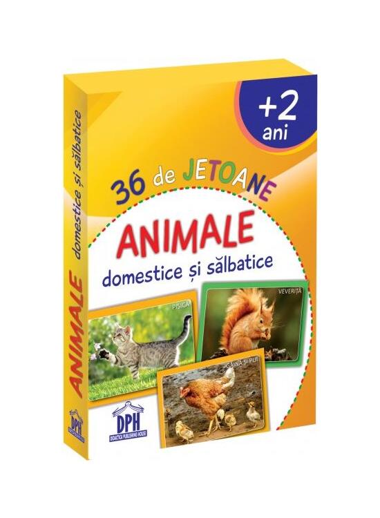 Copertă produs 36 de jetoane. Animale domestice și sălbatice - gallery big 1