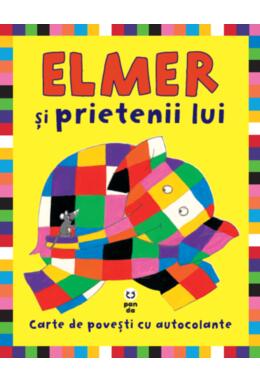 Copertă produs Elmer şi prietenii lui. Carte de povești cu autocolante