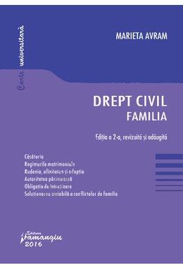 Copertă produs Drept civil. Familia