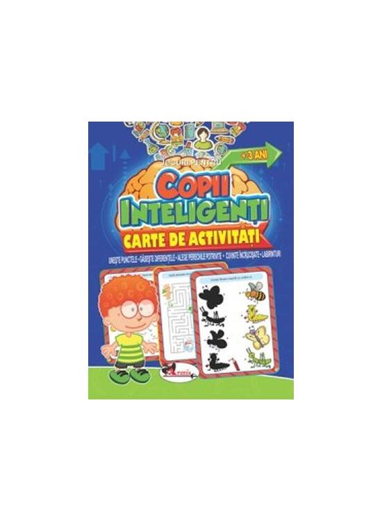 Copertă produs Jocuri pentru copii inteligenți, +3 ani. Carte de activități - gallery big 1