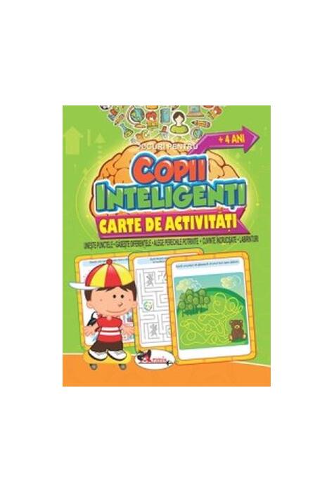 Copertă produs Jocuri pentru copii inteligenți, +4 ani. Carte de activități