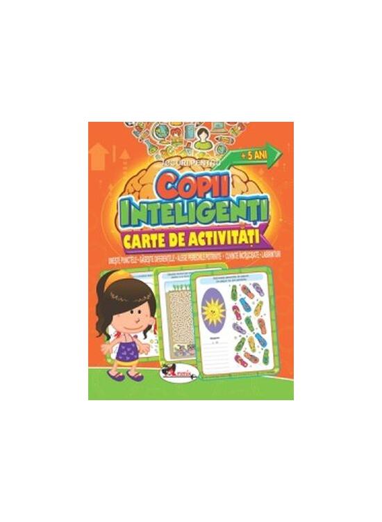 Copertă produs Jocuri pentru copii inteligenți, +5 ani. Carte de activități - gallery big 1