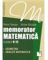Copertă produs Memorator Matematică Clasele 9-12. Geometrie, Analiză matematică - thumb 1