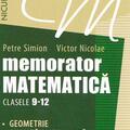 Copertă produs Memorator Matematică Clasele 9-12. Geometrie, Analiză matematică - gallery small 