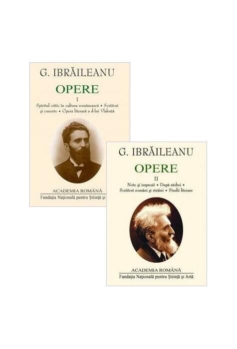 Copertă produs G. Ibrăileanu. Opere (Vol. I+II)