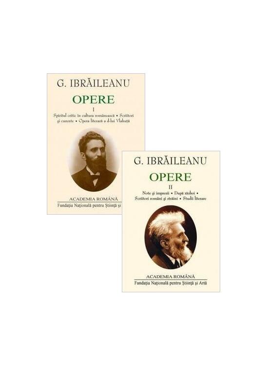 Copertă produs G. Ibrăileanu. Opere (Vol. I+II) - gallery big 1