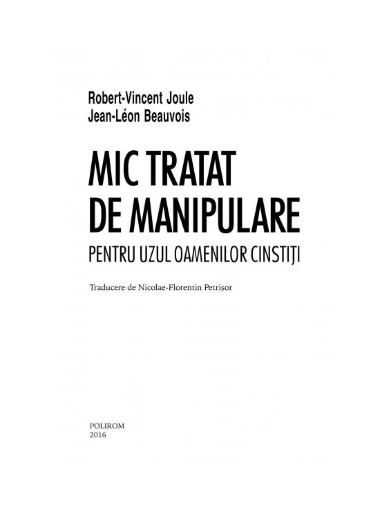 Copertă produs Mic tratat de manipulare pentru uzul oamenilor cinstiţi - gallery big 6