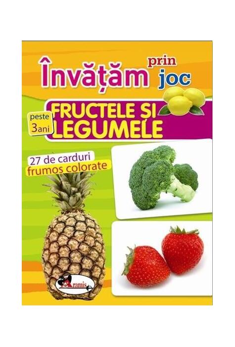 Copertă produs &Icirc;nvățam prin joc fructele și legumele. Cărți de joc educative (+3 ani)