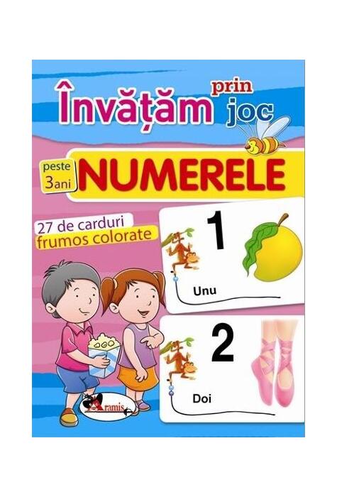 Copertă produs &Icirc;nvățăm prin joc Numerele. Cărți de joc educative (+3 ani)