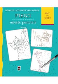 Copertă produs Terapie antistres. Bloc de desen. Pisici. Unește punctele
