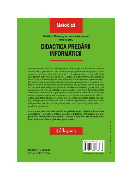 Copertă produs Didactica predării informaticii - gallery big 2