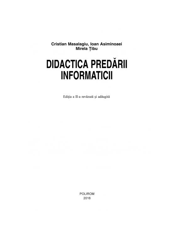 Copertă produs Didactica predării informaticii - gallery big 6