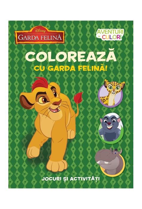 Copertă produs Colorează cu garda felină!