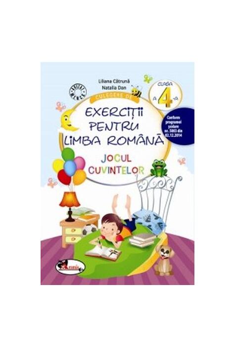 Copertă produs Culegere de exerciții pentru limba rom&acirc;nă Jocul cuvintelor Clasa a IV-a