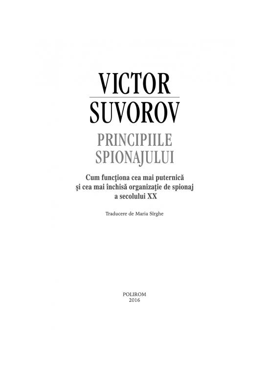 Copertă produs Principiile spionajului - gallery big 6