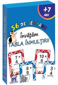 Copertă produs 56 de Jetoane - Invățăm tabla &icirc;nmulțirii﻿
