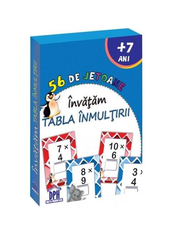 Copertă produs 56 de Jetoane - Invățăm tabla &icirc;nmulțirii﻿ - gallery big 1