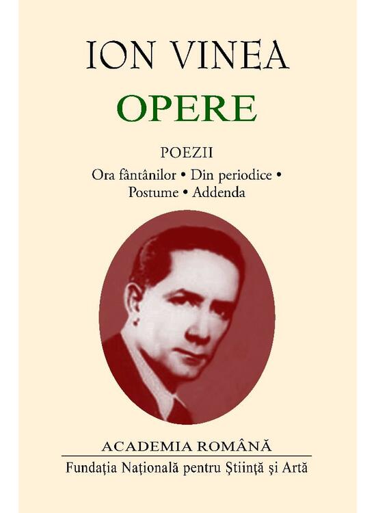 Copertă produs Ion Vinea. Opere. Poezii - gallery big 1