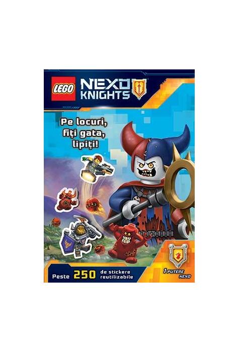 Copertă produs Lego Nexo Knights. Pe locuri, fiți gata, lipiți!