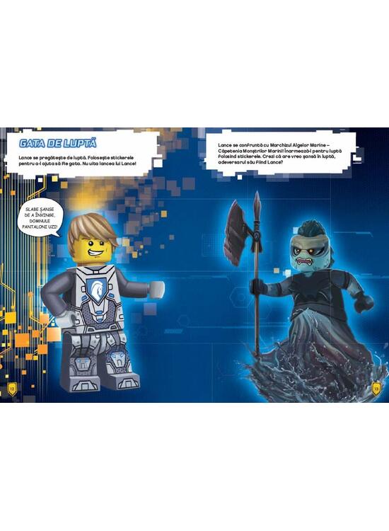Copertă produs Lego Nexo Knights. Pe locuri, fiți gata, lipiți! - gallery big 2